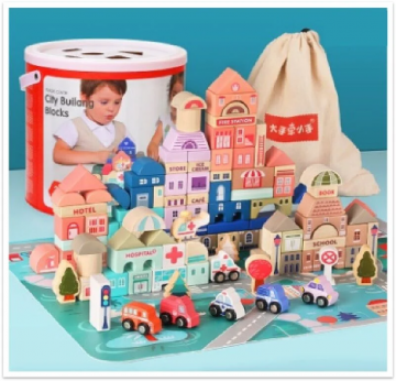 Игрушка деревянная Конструктор Город