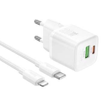 СЗУ iPhone 5 HOCO N65 PD20W+QC3.0 Type-C to Lighting