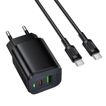 СЗУ Type-C Borofone BAS83A Star PD20W+QC3.0 (1USB-A/1C) + кабель Type-C to Type-C