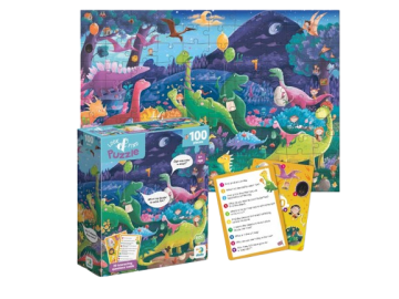 Пазлы Dodo 100 деталей Страна динозавров